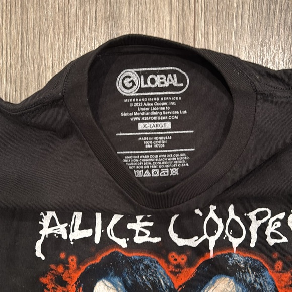 Global Alice Cooper Paranormal Band Tee Shirt Size Extra Large - Picture 3 of 3
